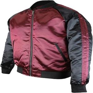 Chaqueta de hombre de calidad superior personalizada 100% poliéster satén chaquetas de bombardero Raiders chaqueta de bombardero cortavientos Unisex - Product Image 1