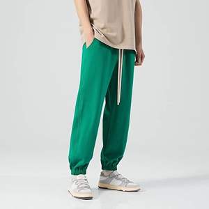 Pantalones deportivos europeos y americanos transfronterizos al por mayor, pantalones deportivos ajustados con logotipo personalizado para hombre, pantalones deportivos para correr para hombre - Product Image 1