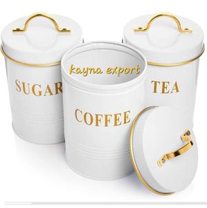 Recipiente de metal martillado artesanal, pulido brillante recipiente de almacenamiento de cocina, tarros de recipiente de metal, juegos de recipientes de acero inoxidable de diseñador - Product Image 5