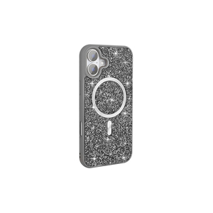 Étui en silicone mosaïque de diamants de luxe pour iPhone 16 Pro compatible MagSafe, coque de protection électro-plaquée Ins A55 13 Pro Max 5G - Product Image 1
