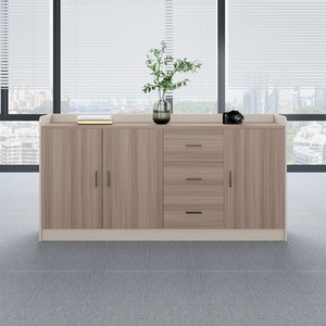 Modern Wooden Office <b>Storage</b> Cabinet With Lockable Doors And Drawers Contemporary Document <b>Filing</b> Commercial with <b>Storage</b> - Product Image 5