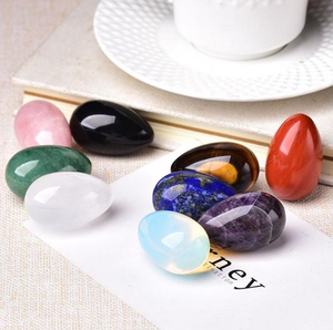 Venta al por mayor de alta calidad Ojo de tigre Yoni huevos cristal Natural Ojo de Tigre huevo piedra Reiki curación meditación y decoración del hogar - Product Image 5