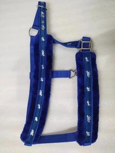 Adeefa Enterprises Licol pour cheval bleu rembourré doux avec doublure en polaire, tête de licol en nylon réglable pour chevaux. - Product Image 2