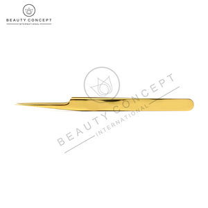 ชุดแหนบต่อขนตาสแตนเลสสีทองพลาสม่า 5 ชิ้น สำหรับต่อขนตาแบบวอลลุ่ม ปลายแหลมคม สวยงาม ระดับนานาชาติ - Product Image 4