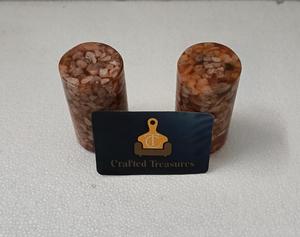 Nouveaux arrivages : salières et poivrières en résine et pierre avec pierre et résine époxy intégrées, ustensiles de cuisine personnalisés au meilleur prix - Product Image 3