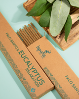 Varillas de Incienso de Palo Santo y Eucalipto Ispalla, Aroma a Pino, Incienso Natural de Perú