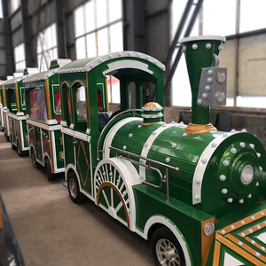 Nouvelle entreprise rentable coloré de haute qualité <span class=keywords><strong>parc</strong></span> d'attractions, mini train <span class=keywords><strong>vert</strong></span> touristique sans piste à vendre - Product Image 2