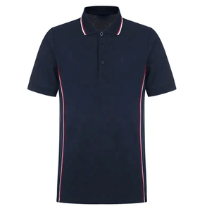 Camiseta de Golf Personalizable para Hombre, Manga Corta, Color Sólido, con Logotipo Bordado, Transpirable, Cuello Personalizado, Tejido de Punto - Product Image 1