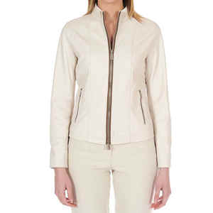 Venta al por mayor Chaquetas de las mujeres Ropa de moda Chaquetas de cuero genuino para las mujeres Venta caliente con estilo Chaquetas de cuero para las mujeres - Product Image 1