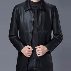 Manteau d'hiver décontracté en cuir véritable pour homme, imperméable, de haute qualité à bas prix - Product Image 3