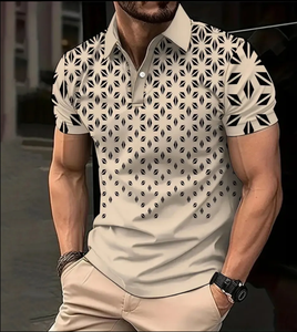 Men's Fashion Polo <b>T</b> <b>Shirt</b> with Classic Polo <b>Collar</b> Breathable Material Short Sleeve Casual Clothing - Product Image 1