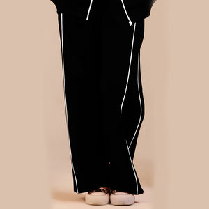 Pantalon de détente minimaliste pour femme, article tendance, jambe droite, tissu doux, port quotidien décontracté, prix de gros - Product Image 5