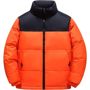 แจ็กเก็ตฤดูหนาวของผู้ชายเสื้อโค้ทบอมเบอร์ขนเป็ดใหม่มีฮู้ดผ้าถักขนาดพลัสไซส์ใหญ่และบางสำหรับใส่พอดีตัวปกติ - Product Image 1