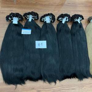 Usine en gros 100% Extensions de cheveux humains pointe plate kératine Extension de cheveux plat kératine cheveux prêts à expédier - Product Image 5