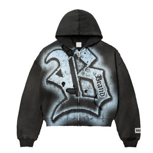 Factory-<b>Designed</b> Men's Hoodie High Quality 100% Cotton Fleece Mid-Weight 350 GSM Digital Printed Streetwear for Winter Trends - Product Image 2