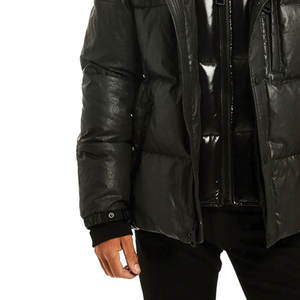 Chaqueta acolchada para hombre con cuello levantado estampado hecho a medida de último diseño de moda, chaquetas acolchadas 2025 - Product Image 6