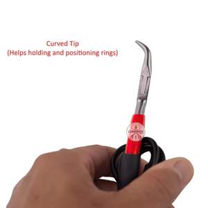 Luminex Impex High Quality Grounded <b>Bent</b> <b>Nose</b> <b>Pliers</b> Stainless Steel for Permanent Jewelry Welding and Jewelry Making Tools - Product Image 2