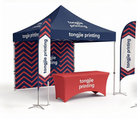 Tente pliable hexagonale portable avec structure en aluminium, tissu Oxford imperméable, 3*3M/10ft, pour événements intérieurs/extérieurs, expositions, etc.