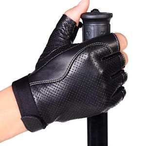 Gants de course légers demi-doigts Logo personnalisé Matériau en cuir respirant imperméable antidérapant pour le cyclisme en plein air - Product Image 4