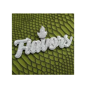 จี้เพชรทรงกลม VVS Moissanite จี้สไตล์ฮิปฮอปจี้ตัวอักษรที่กำหนดเองของขวัญครบรอบปีของผู้ชาย925เงินสเตอร์ลิง - Product Image 3