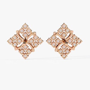Haute sur demande 18k plaqué or en gros fantaisie petites boucles d'oreilles en or dames boucles d'oreilles conceptions pour les filles de fête - Product Image 5