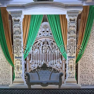 Matrimonio musulmán Jharokha escenario de boda hermosa decoración de escenario de boda musulmana impresionantes etapas de boda asiáticas - Product Image 1
