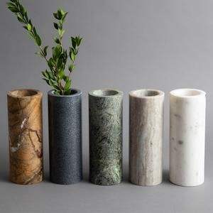 Vase à fleurs en marbre naturel fait main de luxe TCE Art déco Polissage de qualité supérieure Décoration de mariage Décoration d'intérieur Pièce d'accent - Product Image 2