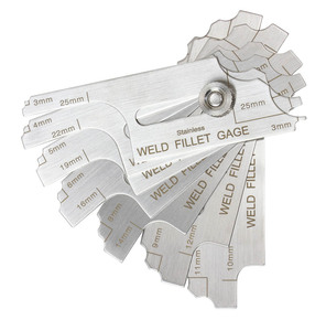 ROKTOOLS पट्टिका वेल्डिंग गेज 7pcs किट मीट्रिक वेल्ड पण वेल्डिंग निरीक्षण उपकरण - Product Image 5