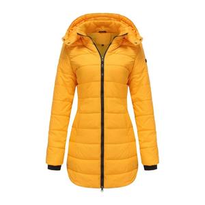 เสื้อแจ็คเก็ตบอมเบอร์กันน้ำสำหรับผู้หญิง ฤดูหนาว ปิดซิป ความยาวปานกลาง ทรงเข้ารูป ผ้าฝ้าย 100% แขนยาว ลายพิมพ์ - Product Image 3