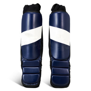 Personnalisé Pakistan Fabriqué par Shin Guard Compétition Équipement d'entraînement pour jeunes Protège-tibia Noir Blanc Vente Vêtements de sécurité Protège-tibia - Product Image 1