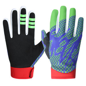 Motorbike Racing <b>Gloves</b> Unisex Outdoor Sports Full Finger Anti Slip Grip with Shock Absorption and Breathable <b>Mesh</b> Design - Product Image 1