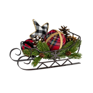 Traîneau de Noël exigeant de qualité exclusive Design rustique Décoratif Nouvelle arrivée Traîneau de Père Noël décoratif en vrac - Product Image 5