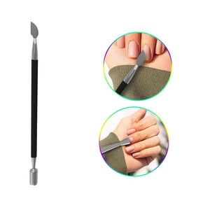 Zuol-Ensemble pince à cuticules professionnelle et poussoir-Acier inoxydable avec poignée noire, instruments de beauté de précision pour le soin des ongles - Product Image 3