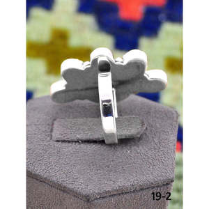 Southwest-Inspired Paloma Turquoise & Sterling Silver <b>Adjustable</b> <b>Ring</b> Fashionable Stainless Steel Jewelry Bezel Setting Gift - Product Image 3