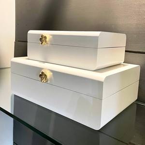 Rectangular White Wood Decorative Box Hot Selling Gifts & Crafts Wooden Boxes <b>Wall</b> <b>Signs</b> Made In India - Product Image 4