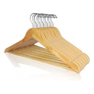 SLIM MOTH USERS <b>COAT</b> HOT SELLING WHOLESALE <b>WOODEN</b> HANGERS for Displaying Clothes Bags in Kitchen Wardrobe or Bathroom - Product Image 4