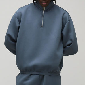 Survêtements tendance 2026 pour hommes en coton/polyester, coupe confortable et décontractée pour l'hiver, fermeture quart de zip, service OEM - Product Image 2