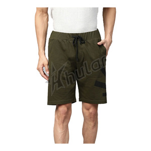 Pantalones cortos de hombre al por mayor Logotipo de pantalla personalizado pantalones cortos deportivos de algodón para correr para hombre - Product Image 5