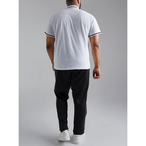 Polos imprimés avec logo personnalisé pour hommes T-shirts polo en coton uni vierge de grande qualité grande taille pour hommes - Product Image 5