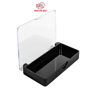 Boîte de rangement cosmétique en plastique GPPS, forme mini rectangle, légère, multicolore, de luxe, OEM/ODM, pour la conservation des faux cils