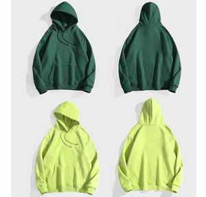 Sudadera lisa en blanco con logotipo bordado personalizado al por mayor de alta calidad para hombre, jersey de talla grande, material de algodón, sudaderas con capucha para hombre - Product Image 3