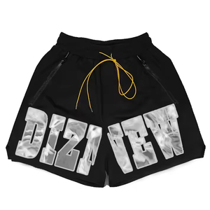 Custom Sports Casual Acid <b>Wash</b> Shorts Summer Streetwear Vintage Washed Shorts for Men Zipper Pockets Vintage Shorts - Product Image 2