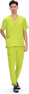Uniforme profesional para hombre con tela suave y duradera que proporciona comodidad y flexibilidad durante turnos largos - Product Image 6