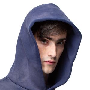 Pull à capuche thermique d'hiver brodé à l'acide vintage pour hommes de haute qualité 100% coton surdimensionné personnalisé avec motif solide - Product Image 4