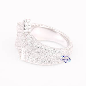 Personalizado rapero Hip Hop anillo joyería 925 plata esterlina Iced Out hombres VVS laboratorio crecido diamante hombres estrella anillo - Product Image 3