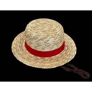 Chapeau de paille Luffy One Piece pour enfants, personnalisable, avec motif imprimé, pour usage quotidien, fêtes, activités de plein air, pêche, ski - Product Image 1