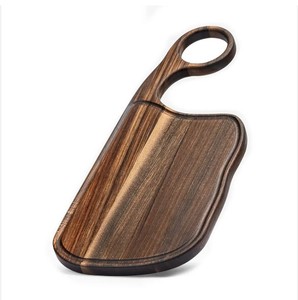 Offre Spéciale coupe asymétrique en bois de noyer naturel et planche de service service service en bois épais - Product Image 6