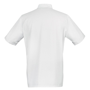 Giacca da Chef Classica con Logo Personalizzato per Hotel e Ristoranti, Uniforme da <span class=keywords><strong>Cuoco</strong></span> a Maniche Corte per Uomo - Product Image 4