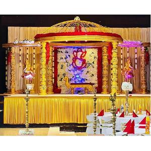 งานแต่งงานของศรีลังกาแบบดั้งเดิม Vedi Mandap พร้อมโดมการตกแต่งงานแต่งงานที่สวยงามเป็นพิเศษ Mandap - Product Image 1