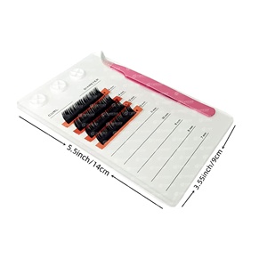 Présentoir d'extension de cils en acrylique Offre Spéciale avec plateau de carreaux de cils porte-pince à épiler étiquette privée différentes formes disponibles - Product Image 5